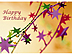 Happy Birthday card with star/ribbon on front